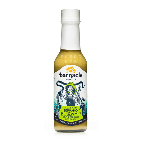 Barnacle Foods Serrano Bullwhip Hot Sauce – Fuego Box